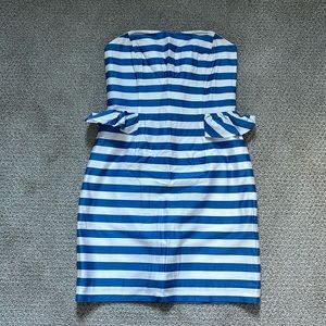 Lilly Pulitzer Striped Peplum Dress